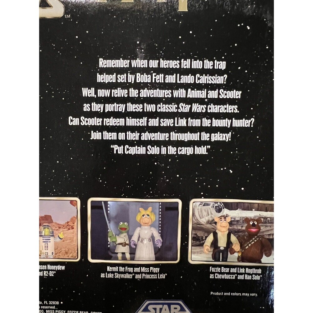 Star Wars The Muppets Animal Link Hogthrob Scooter as Boba Fett Han Solo NEW NWT - Picture 7 of 8